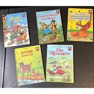 Disneys Wonderful World Of Reading Set Of 5 Children’s Books 1970s